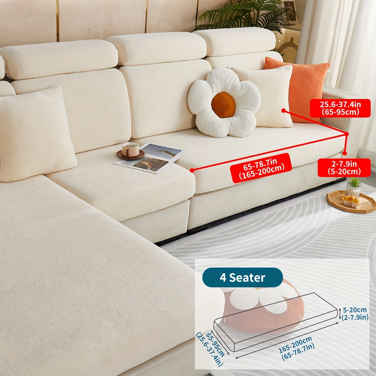 Sofa Decor Orana Non Slip Pet Sofa Cover lifestyle product image for stretch sofa cover in the UK