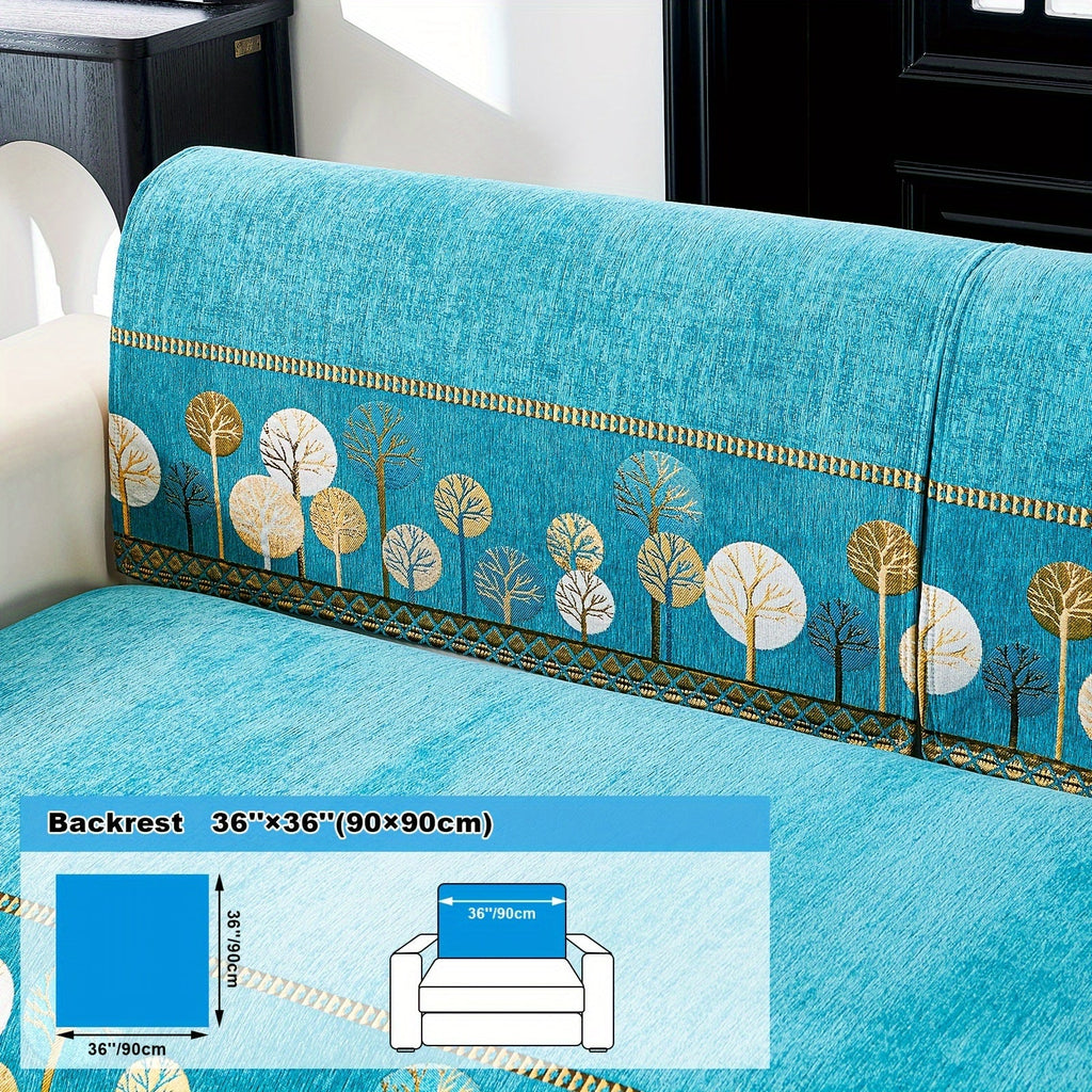 Sofa Decor Sienna Boho Plush Sofa Cover lifestyle product image for boho sofa cover in the UK