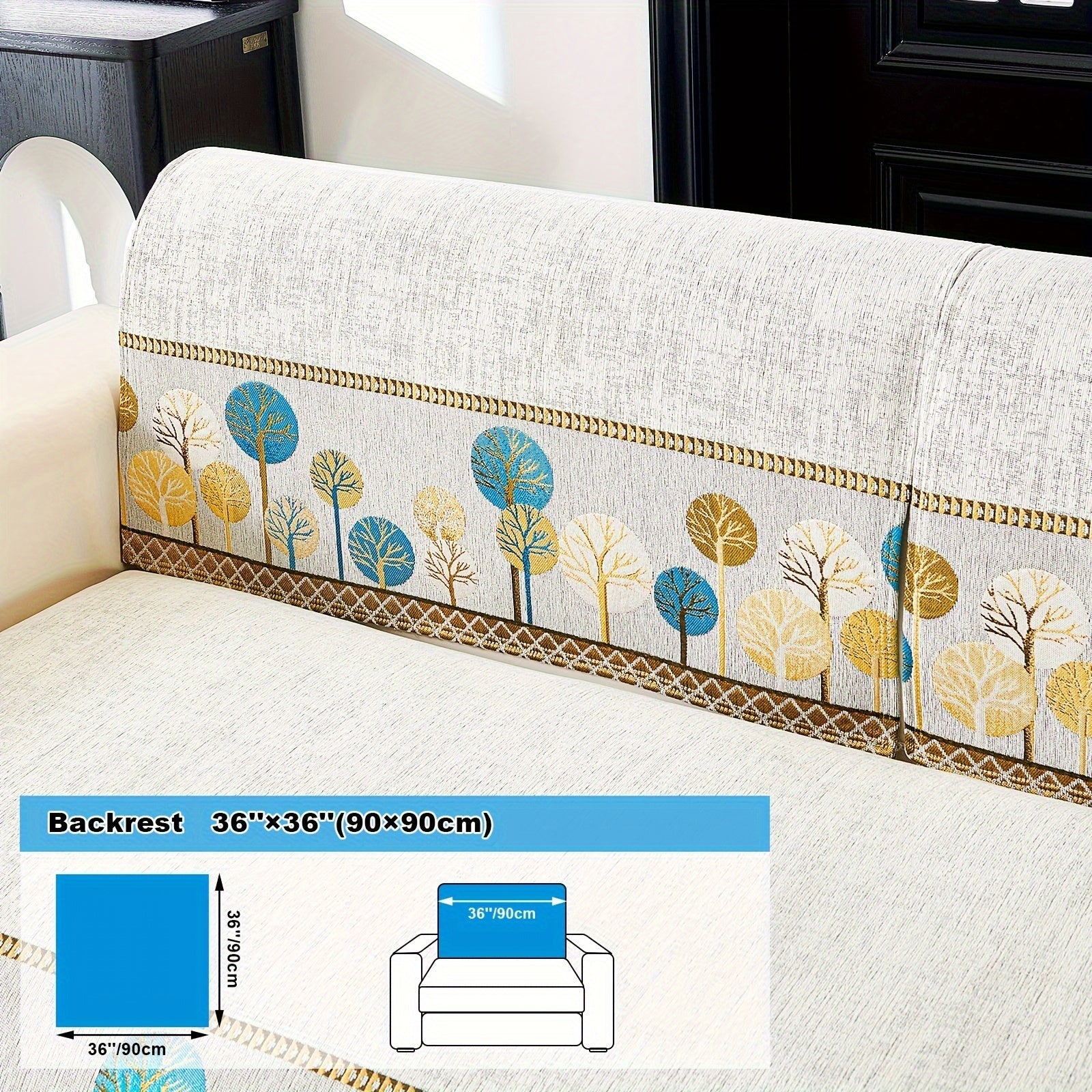 Sofa Decor Sienna Boho Plush Sofa Cover lifestyle product image for boho sofa cover in the UK