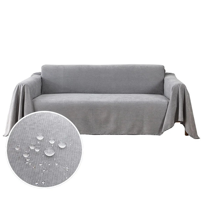 Sofa Decor Slate Water Resistant Sofa Blanket Cover lifestyle product image for water resistant sofa throw cover in the UK