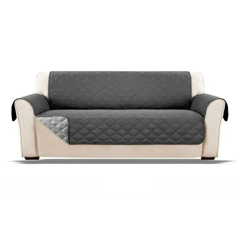 Sofa Decor Quinn Water Resistant Quilted Sofa Cover detail product image for water resistant sofa cover in the UK - brown / 1seat