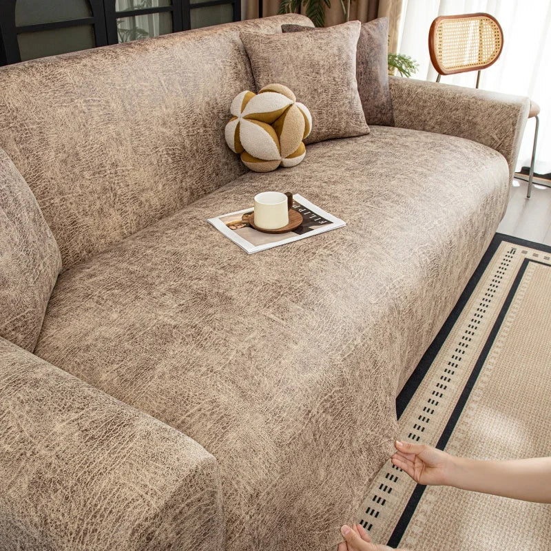 Sofa Decor Aria Water Resistant Stretch Sofa Cover stretch sofa cover in the UK - colour and texture view 7