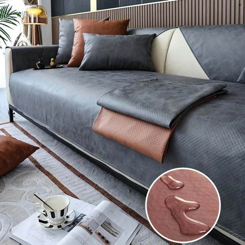 Sofa Decor Talia Tech Fabric Sofa Cover lifestyle product image for stretch sofa cover in the UK - A4 / 110x180cm 1pc