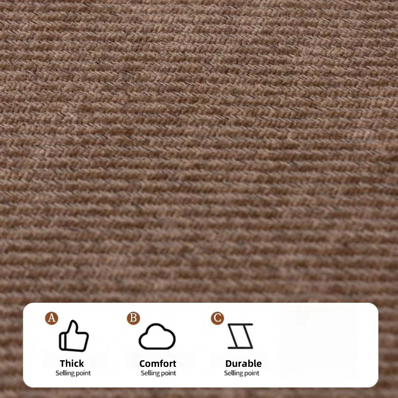Sofa Decor Geneva Heavy Chenille Sofa Protector lifestyle product image for chenille sofa throw cover in the UK - Dark Grey / 90*240cm