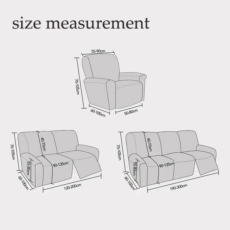 Sofa Decor Nero Water Resistant Recliner Sofa Cover lifestyle product image for water resistant recliner cover in the UK - 7 colour, 1 size