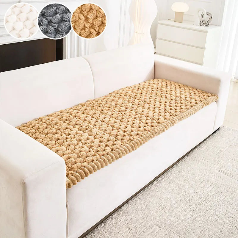 Sofa Decor Luna Fluffy Sofa Seat Cushion sofa seat cover in the UK - colour and texture view 3 - 70X180cm size