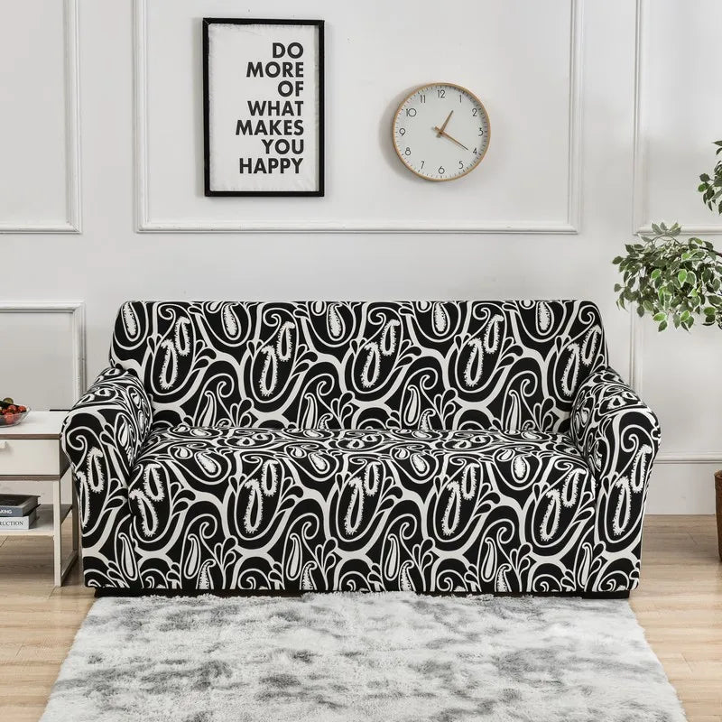 Sofa Decor Celeste Floral Stretch Sofa Cover lifestyle product image for stretch sofa cover in the UK - 02 colour, 1 size
