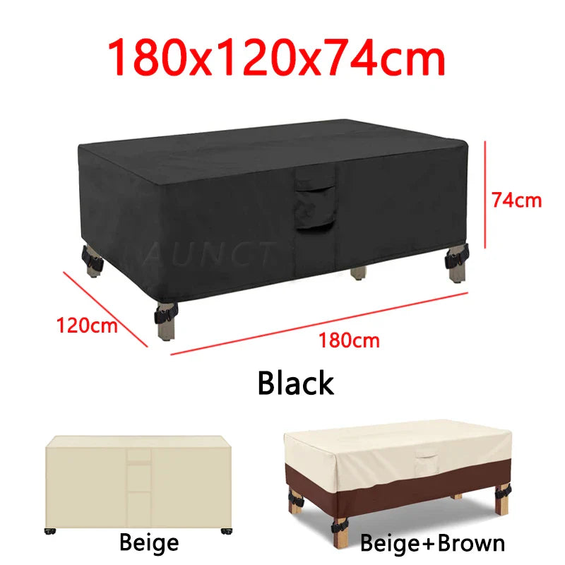 Sofa Decor Portsea L Shape Outdoor Sofa Cover lifestyle product image for water resistant outdoor sofa cover in the UK - 320x320cm / Black