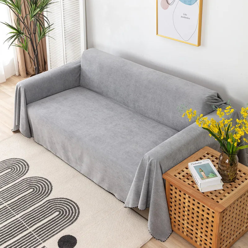 Sofa Decor Slate Water Resistant Sofa Blanket Cover lifestyle product image for water resistant sofa throw cover in the UK
