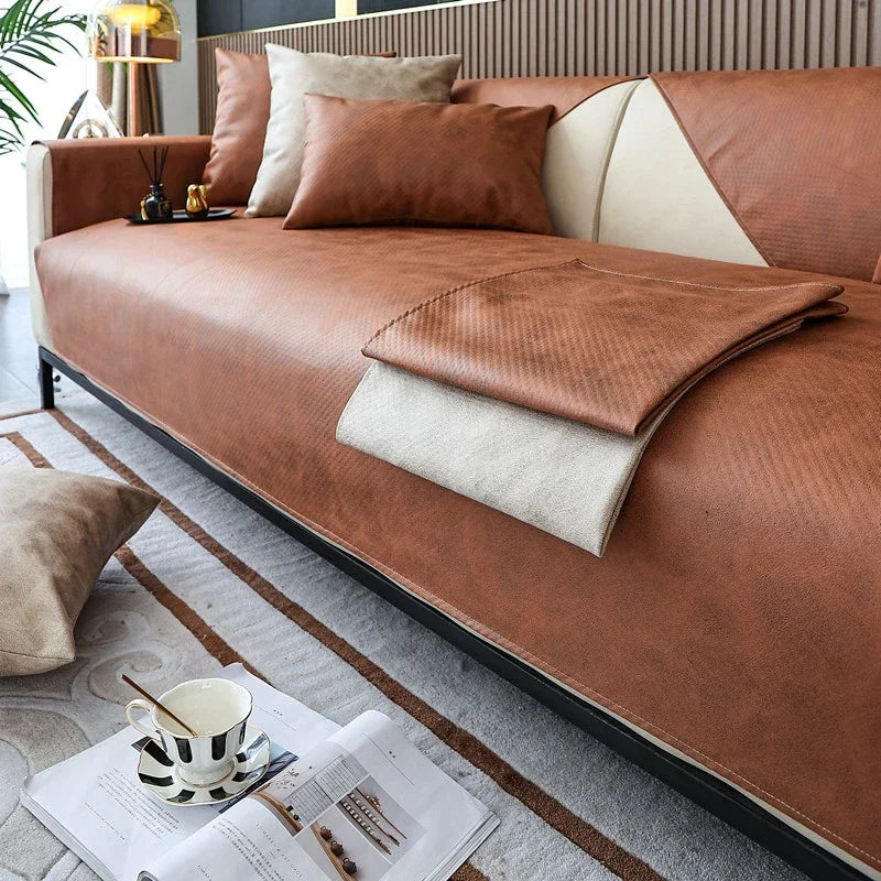 Sofa Decor Talia Tech Fabric Sofa Cover lifestyle product image for stretch sofa cover in the UK - A1 / 110x210cm 1pc