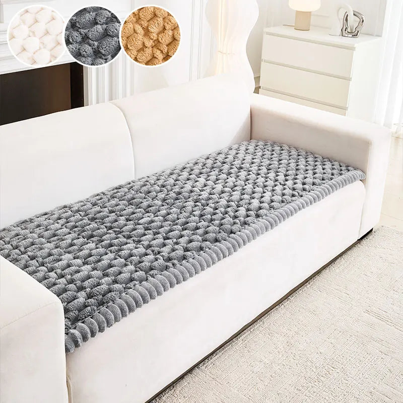 Sofa Decor Luna Fluffy Sofa Seat Cushion sofa seat cover in the UK - colour and texture view 2
