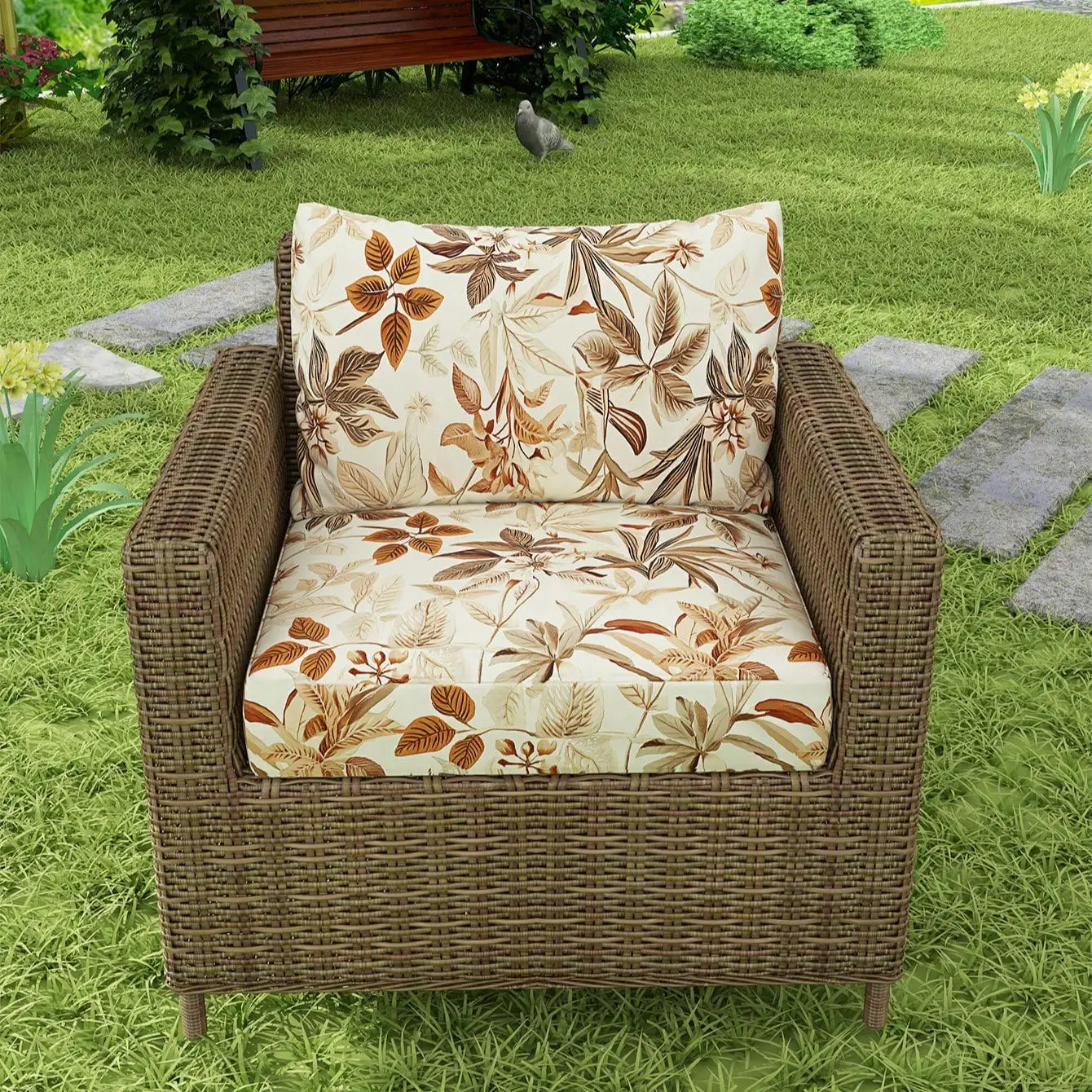 Sofa Decor Hibiscus Tropical Sofa Cushion Covers outdoor sofa cover in the UK - featured product image