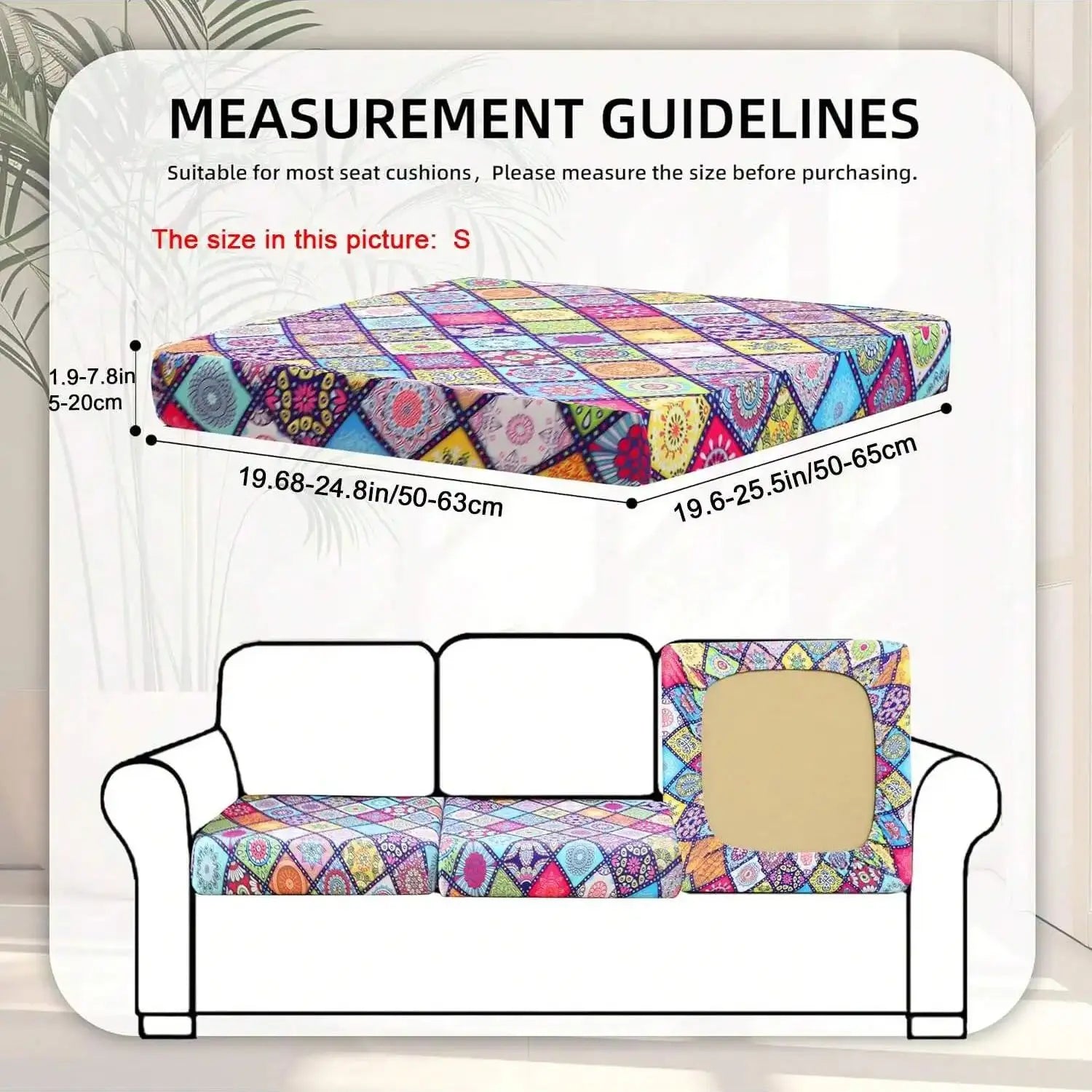 Sofa Decor Palm Cove Outdoor Cushion Covers lifestyle product image for weather resistant sofa cushion cover in the UK - COLOR1 / L