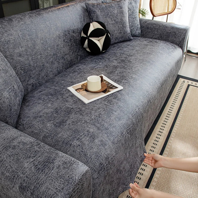 Sofa Decor Aria Water Resistant Stretch Sofa Cover lifestyle product image for water resistant sofa cover in the UK