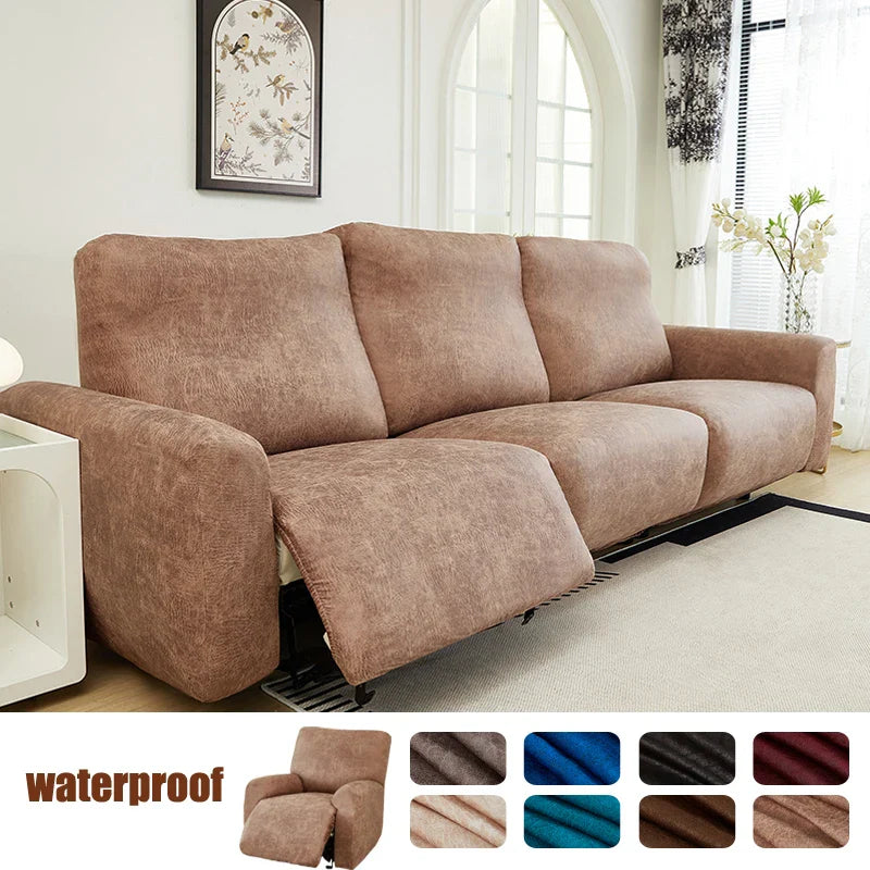 Sofa Decor Nero Water Resistant Recliner Sofa Cover lifestyle product image for water resistant recliner cover in the UK - 6 colour, 3 size