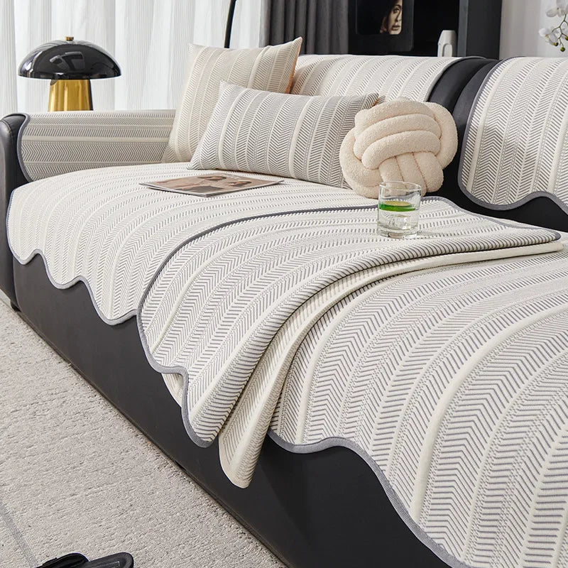 Sofa Decor Breeze Summer Cool Sofa Cover lifestyle product image for stretch sofa cover in the UK