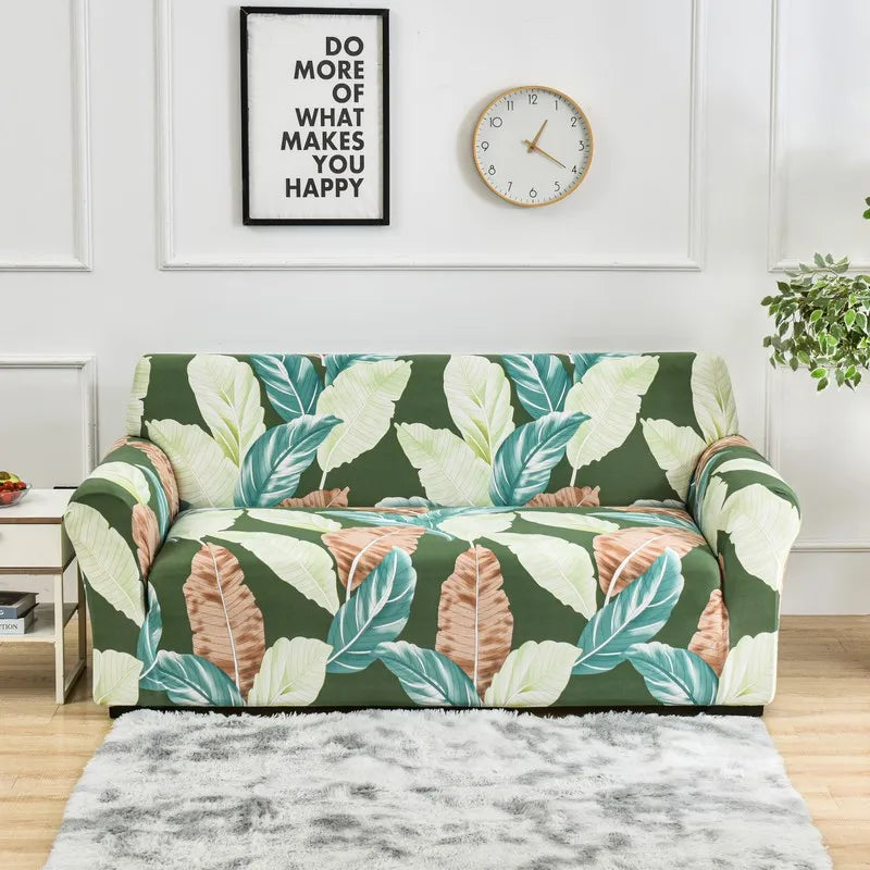 Sofa Decor Celeste Floral Stretch Sofa Cover lifestyle product image for stretch sofa cover in the UK - 02 colour, 1 size