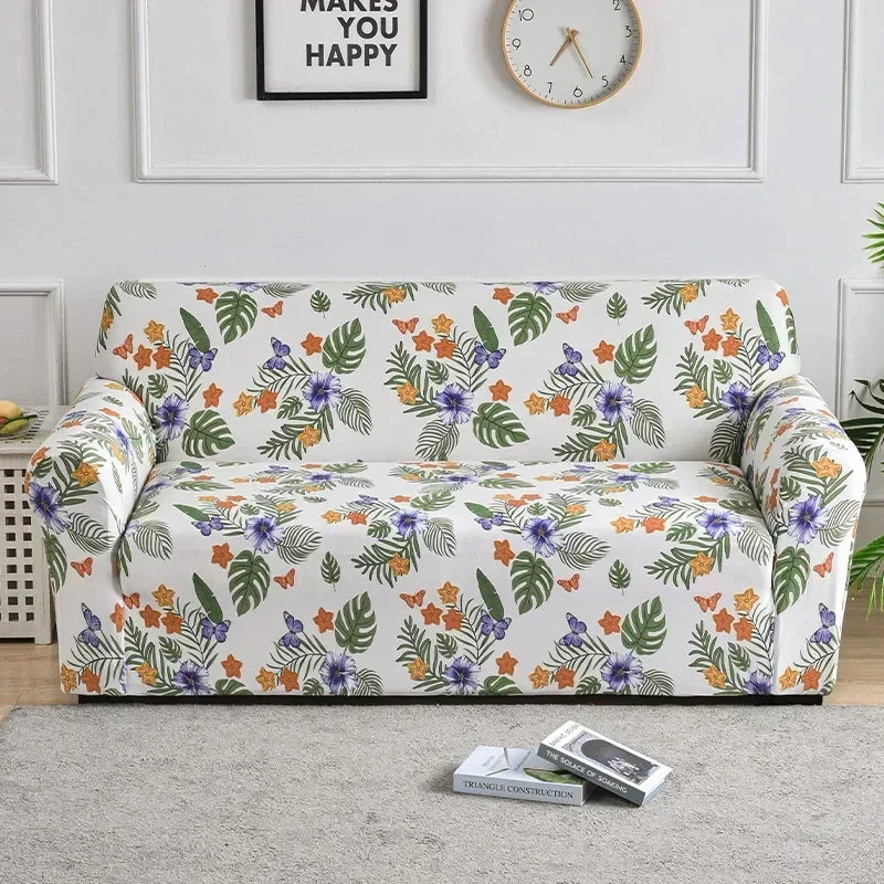 Sofa Decor Celeste Floral Stretch Sofa Cover lifestyle product image for stretch sofa cover in the UK - 04 colour, 1 size