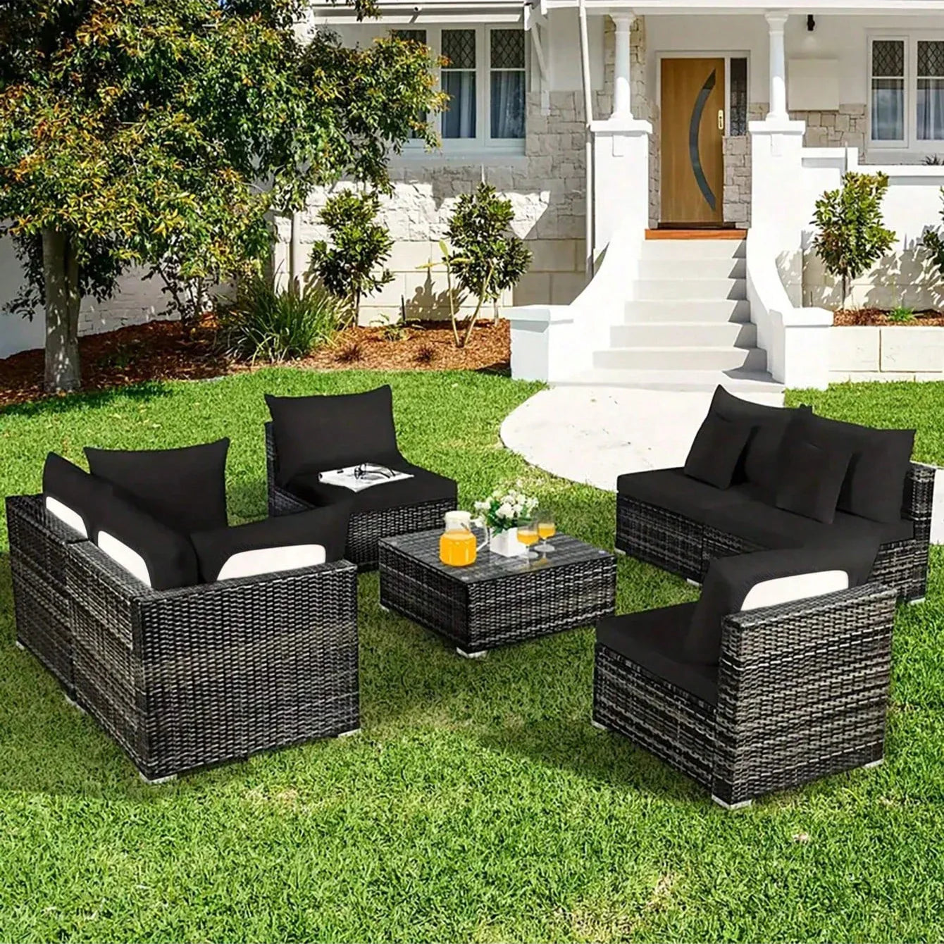 Sofa Decor Daintree Tropical Cushion Protectors outdoor sofa cover in the UK - colour and texture view 3