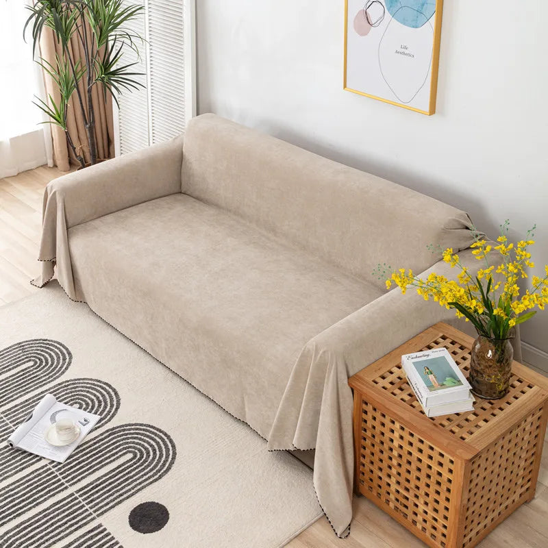 Sofa Decor Slate Water Resistant Sofa Blanket Cover lifestyle product image for water resistant sofa throw cover in the UK