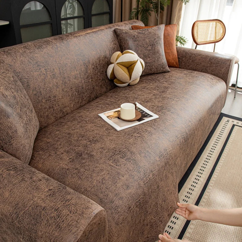 Sofa Decor Aria Water Resistant Stretch Sofa Cover stretch sofa cover in the UK - colour and texture view 2