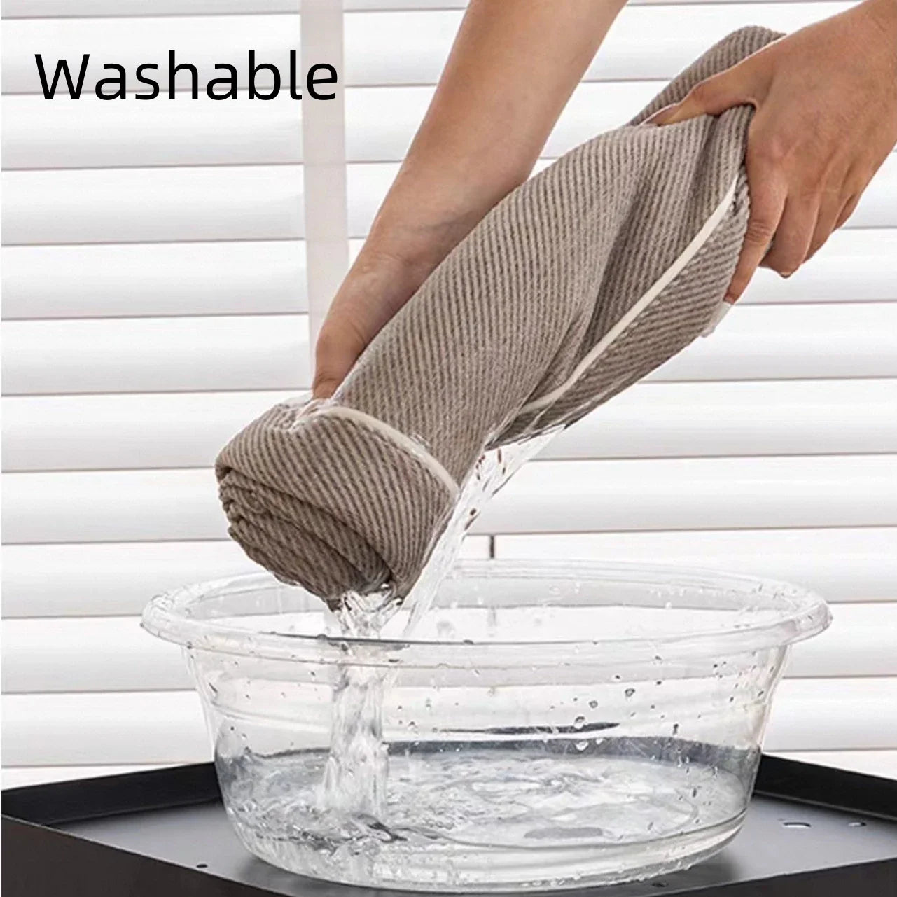Sofa Decor Geneva Heavy Chenille Sofa Protector lifestyle product image for chenille sofa throw cover in the UK - Dark Grey / 90X160cm