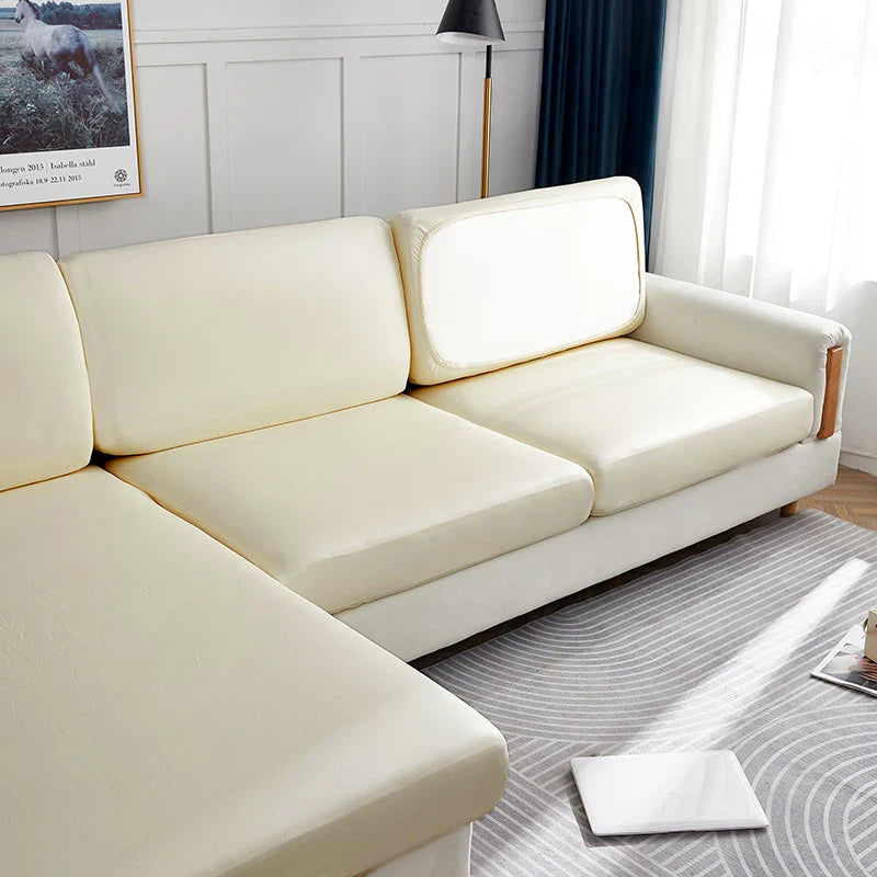 Sofa Decor Nero Water Resistant Leather Cushion Cover sofa seat cover in the UK - colour and texture view 2