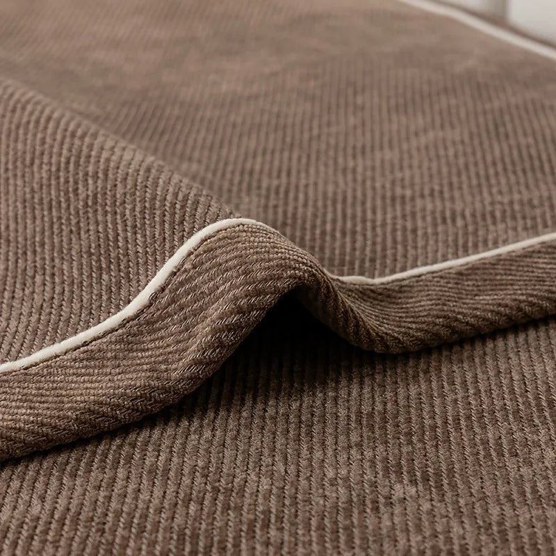 Sofa Decor Geneva Heavy Chenille Sofa Protector lifestyle product image for chenille sofa throw cover in the UK - Dark Grey / 90x180cm