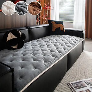 Sofa Decor Solene Flannel Sofa Cushion Pad detail product image for soft plush sofa cushion cover in the UK - White / 70X210cm