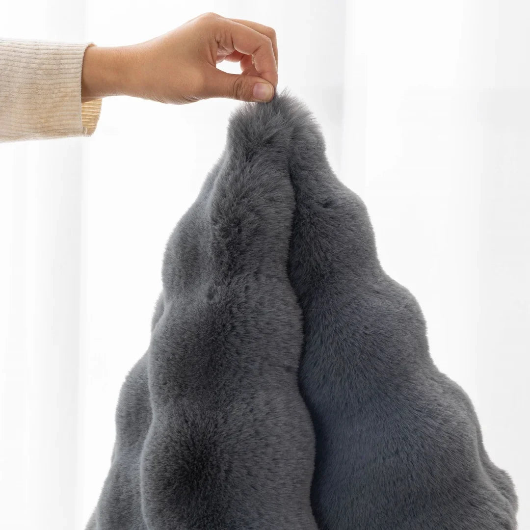 Sofa Decor Aurelia Faux Fur Sofa Seat Cover sofa cushion cover in the UK - colour and texture view 6