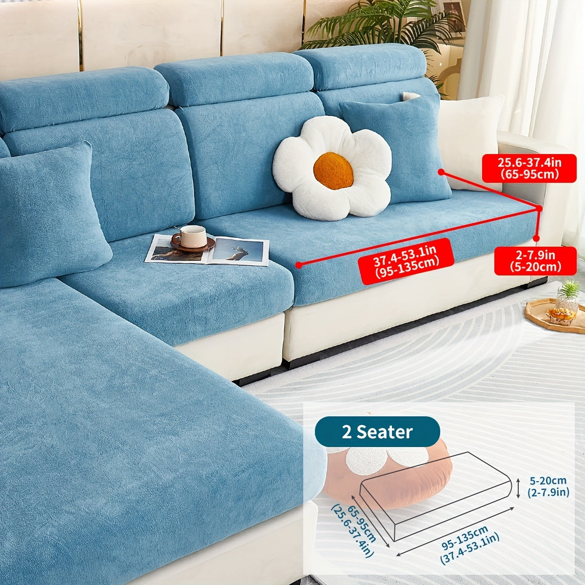 Sofa Decor Orana Non Slip Pet Sofa Cover lifestyle product image for stretch sofa cover in the UK