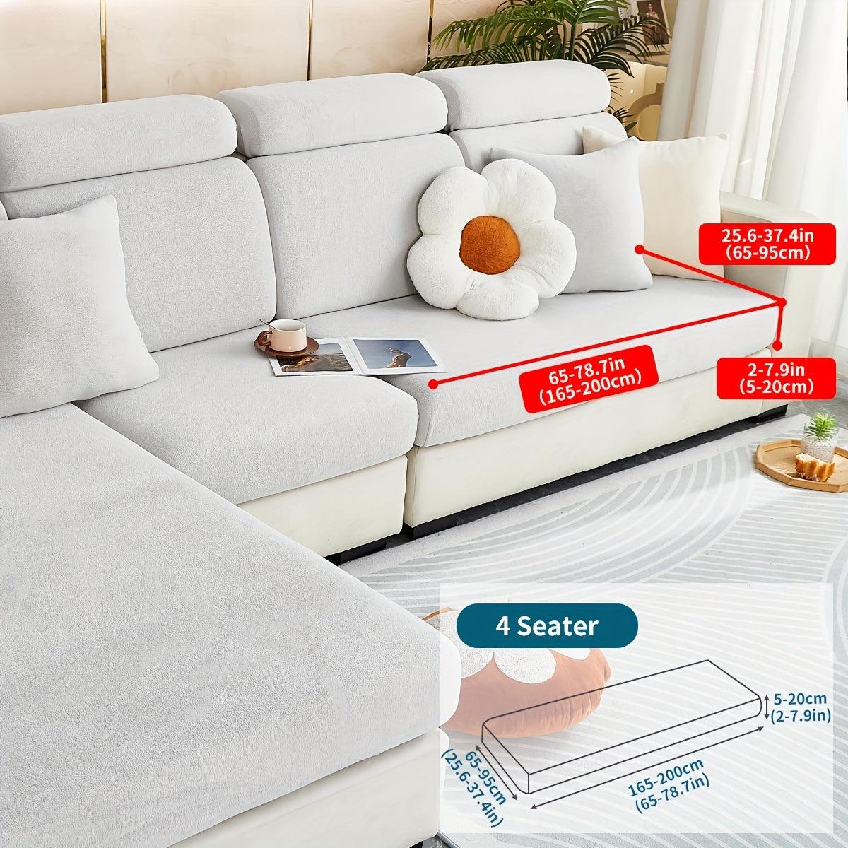 Sofa Decor Orana Non Slip Pet Sofa Cover lifestyle product image for stretch sofa cover in the UK
