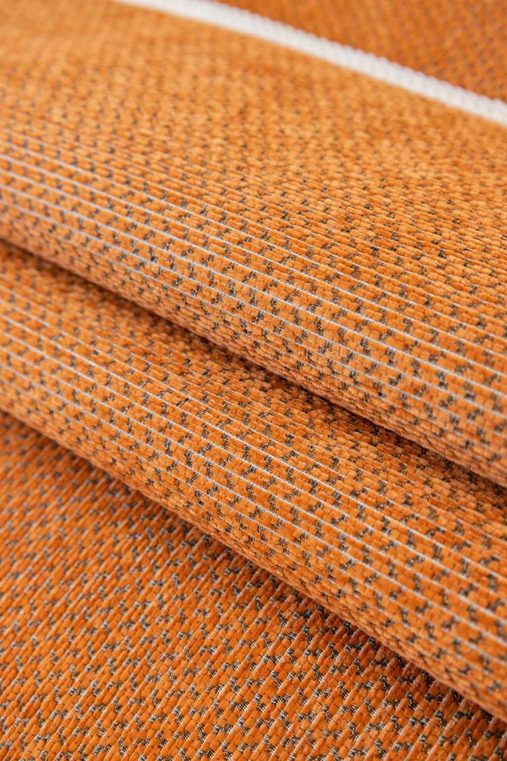 Sofa Decor Alessia Woven Chenille Sofa Seat Cover in Burnt Orange - detail image for chenille sofa cover pieces in the UK