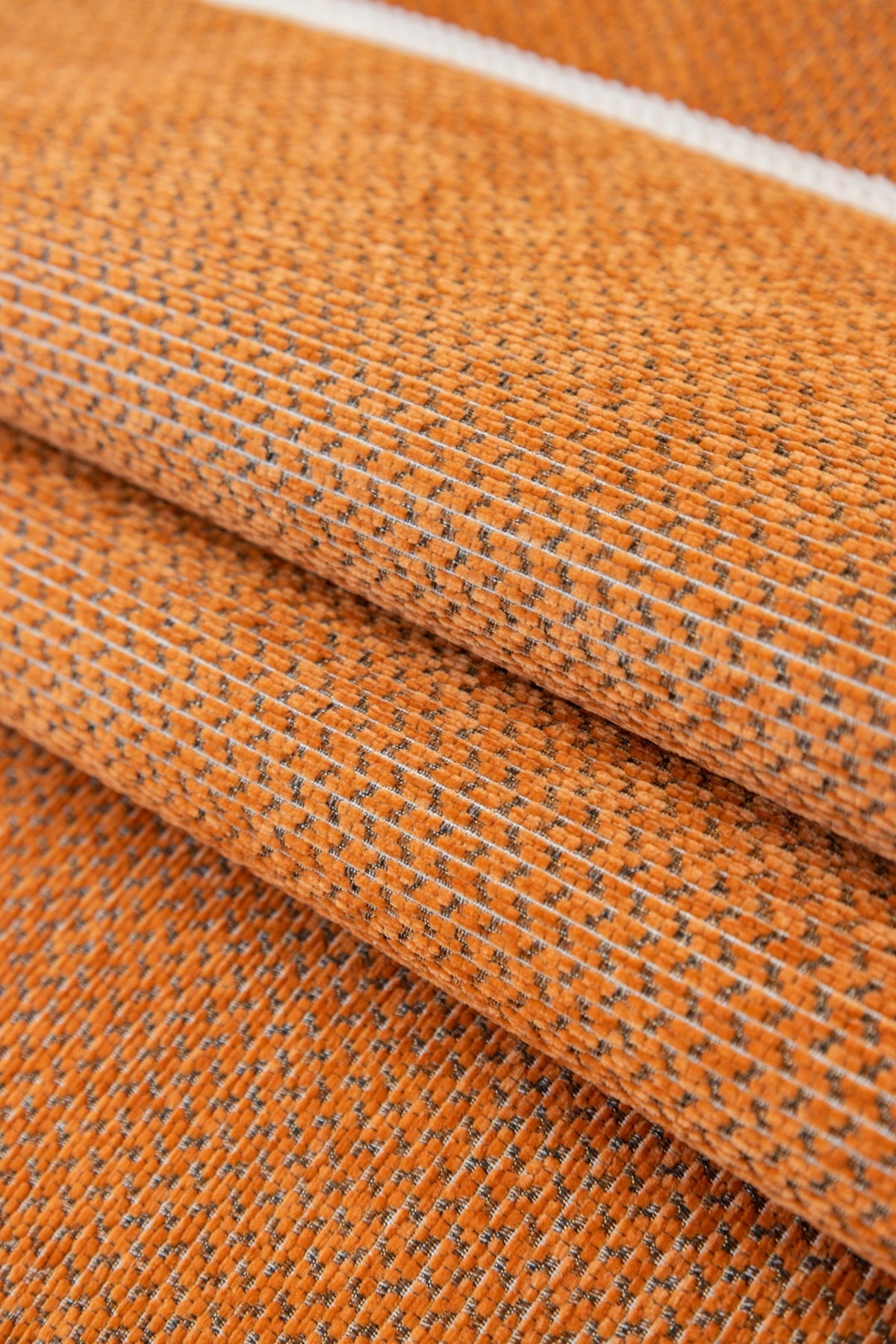 Sofa Decor Alessia Woven Chenille Sofa Seat Cover in Burnt Orange - detail image for chenille sofa cover pieces in the UK