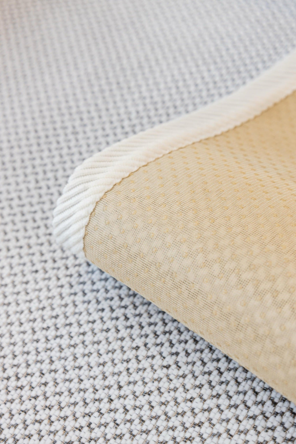 Sofa Decor Alessia Woven Chenille Sofa Seat Cover in Ivory Grey - detail image for chenille sofa cover pieces in the UK