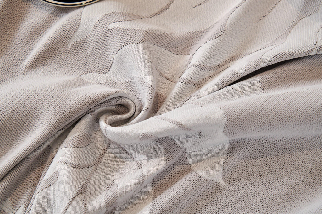 Sofa Decor Amalfi Palm Jacquard Sofa Throw Cover in Silver Palm - palm jacquard sofa throw cover styled couch cover in the UK, image 2