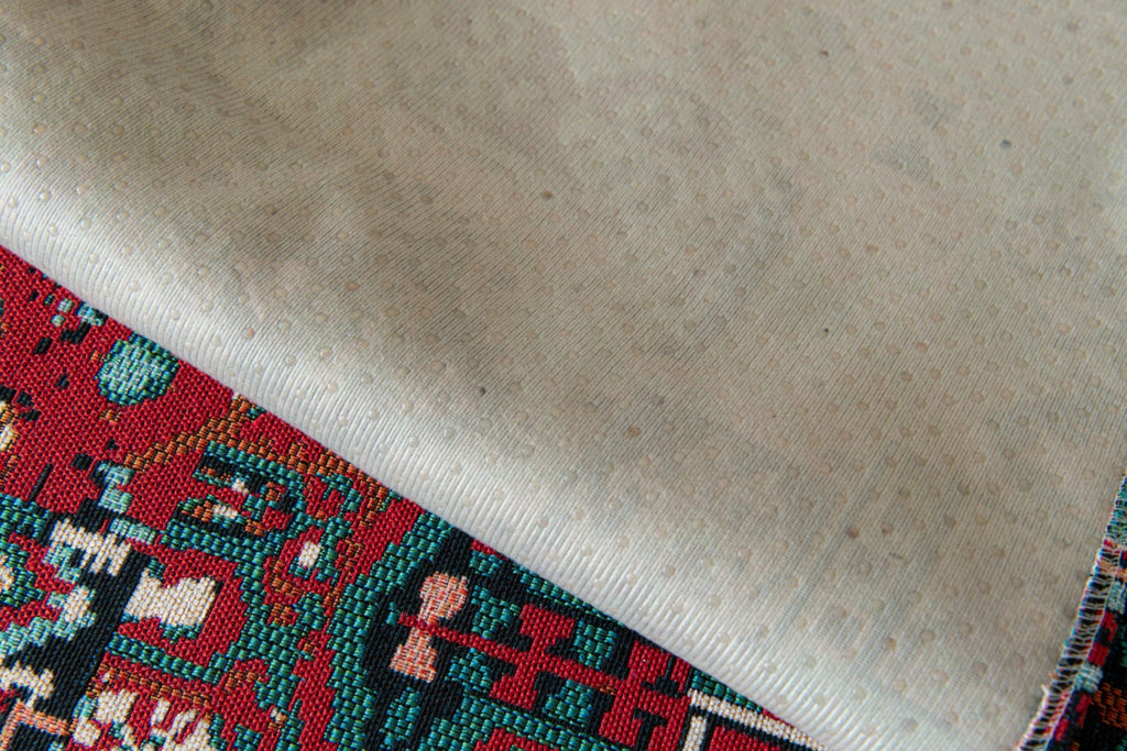 Sofa Decor Atlas Kilim Fringe Sofa Cover Piece - fabric texture and fringe detail for kilim fringe sofa cover piece in the UK, image 12
