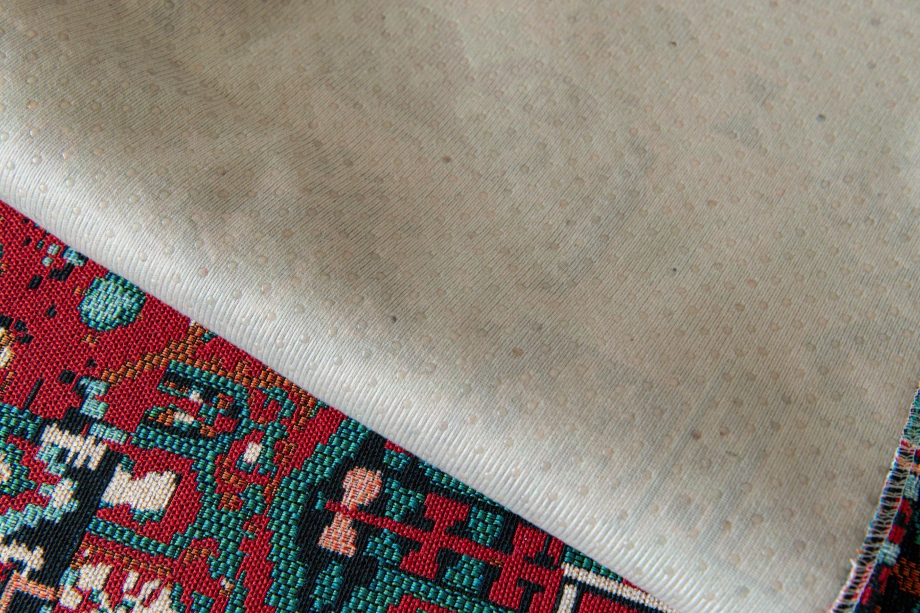 Sofa Decor Atlas Kilim Fringe Sofa Cover Piece - fabric texture and fringe detail for kilim fringe sofa cover piece in the UK, image 12
