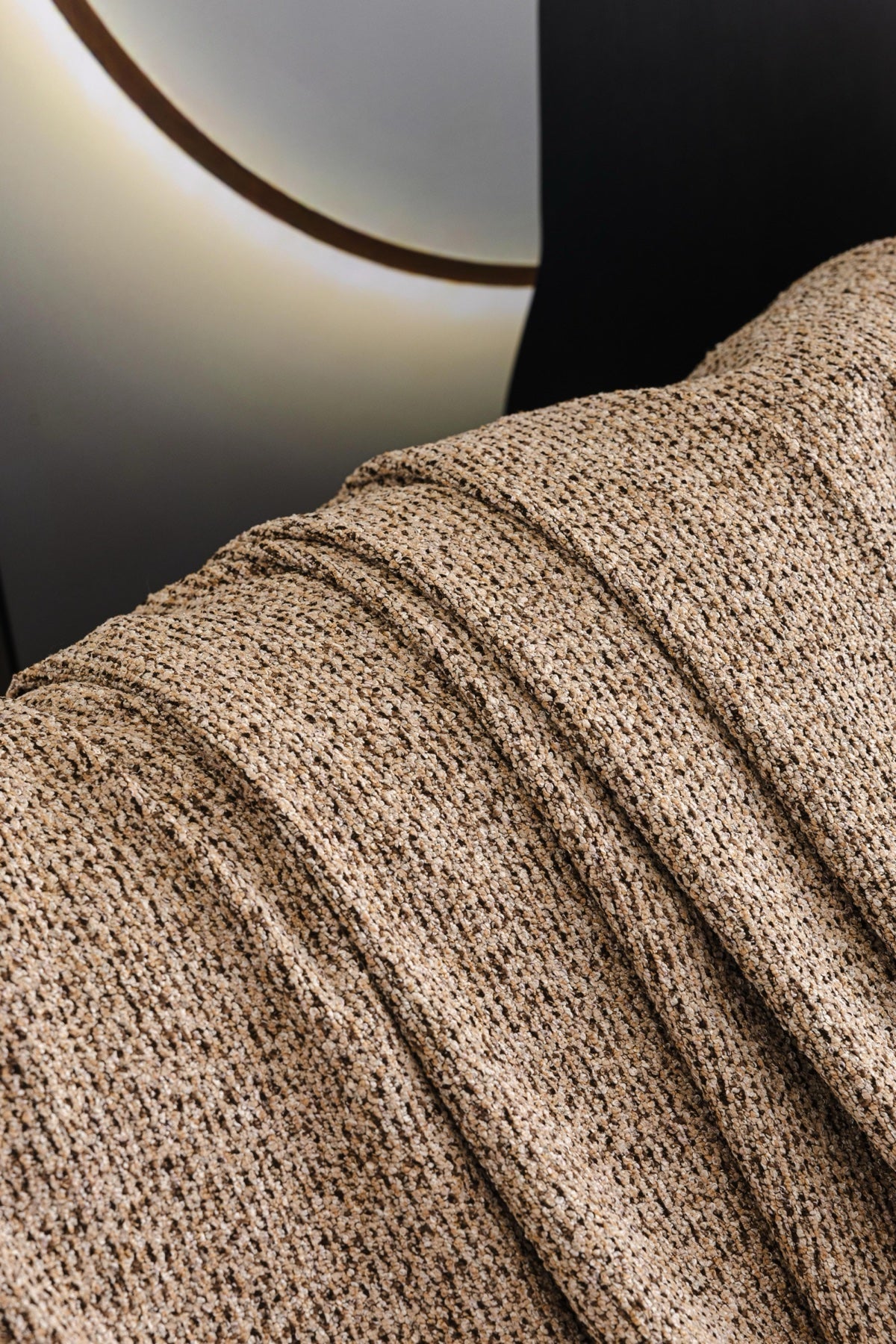 Sofa Decor Como Textured Boucle Fringe Sofa Throw Cover sofa throw cover in the UK - colour and texture view 8
