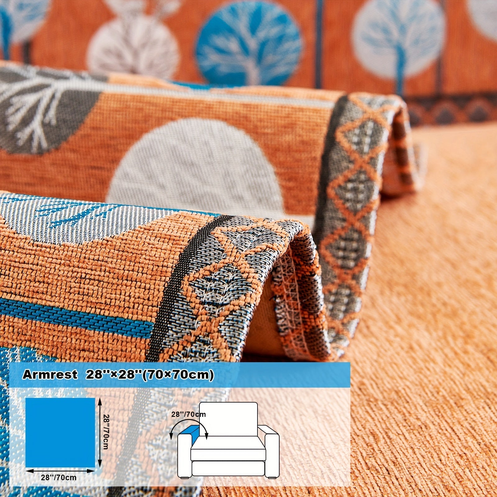Sofa Decor Sienna Boho Plush Sofa Cover lifestyle product image for boho sofa cover in the UK