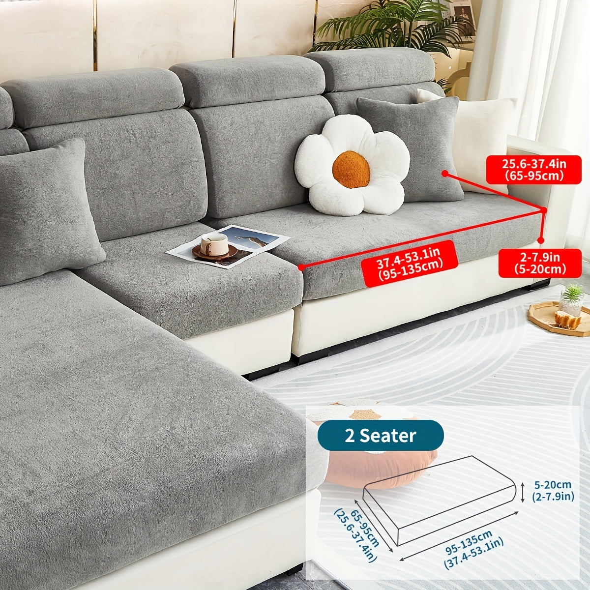 Sofa Decor Orana Non Slip Pet Sofa Cover lifestyle product image for stretch sofa cover in the UK