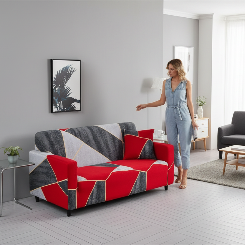 Sofa Decor Celeste Floral Stretch Sofa Cover stretch sofa cover in the UK - featured product image