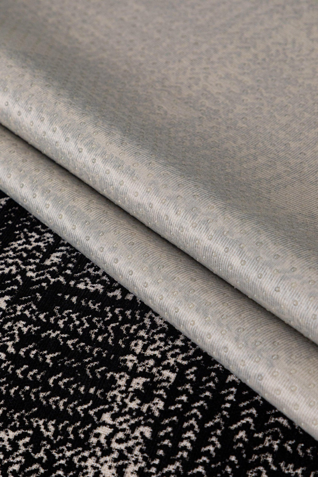 Sofa Decor Hampton Plaid Jacquard Sofa Seat Cover in Charcoal Black Plaid - fabric texture detail image for plaid sofa seat covers in the UK