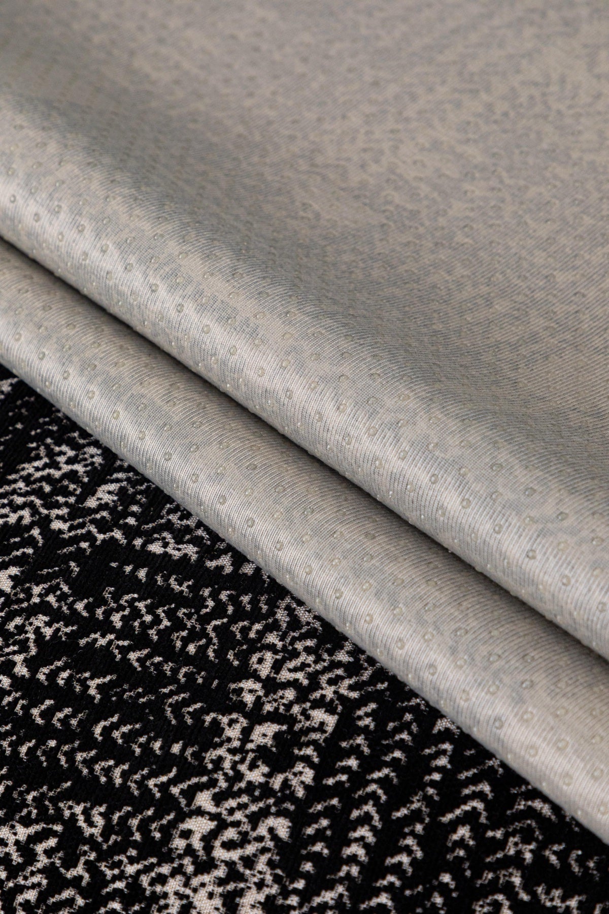 Sofa Decor Hampton Plaid Jacquard Sofa Seat Cover in Charcoal Black Plaid - fabric texture detail image for plaid sofa seat covers in the UK