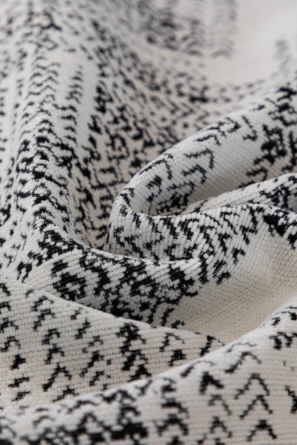 Sofa Decor Hampton Plaid Jacquard Sofa Seat Cover in Silver Grey Plaid - fabric texture detail image for plaid sofa seat covers in the UK