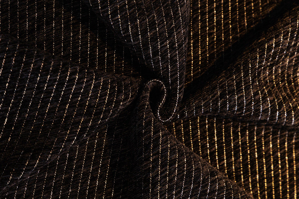 Sofa Decor Milano Ribbed Fringe Sofa Throw Cover in Charcoal Black - ribbed sofa throw cover fabric and edge detail in the UK, image 28