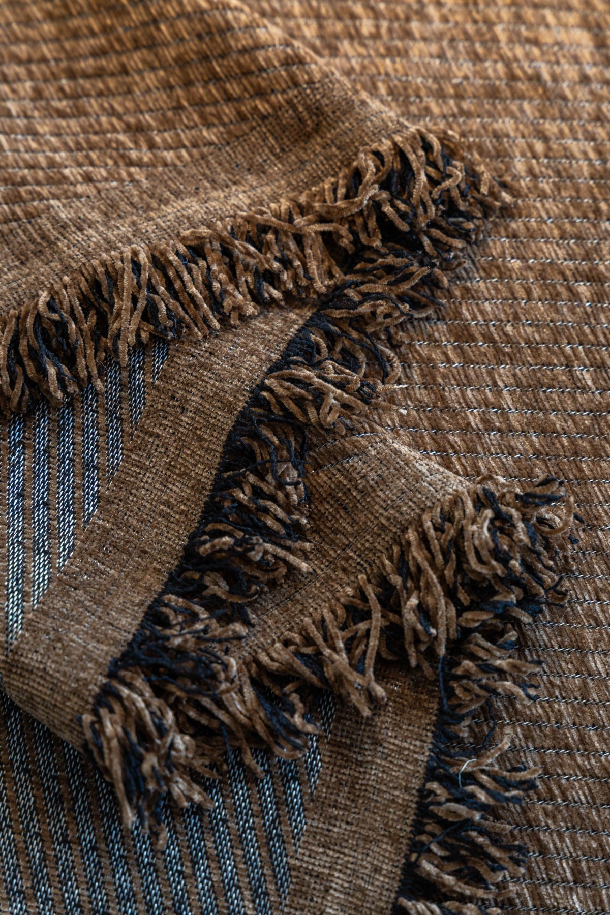 Sofa Decor Milano Ribbed Fringe Sofa Throw Cover sofa throw cover in the UK - colour and texture view 3