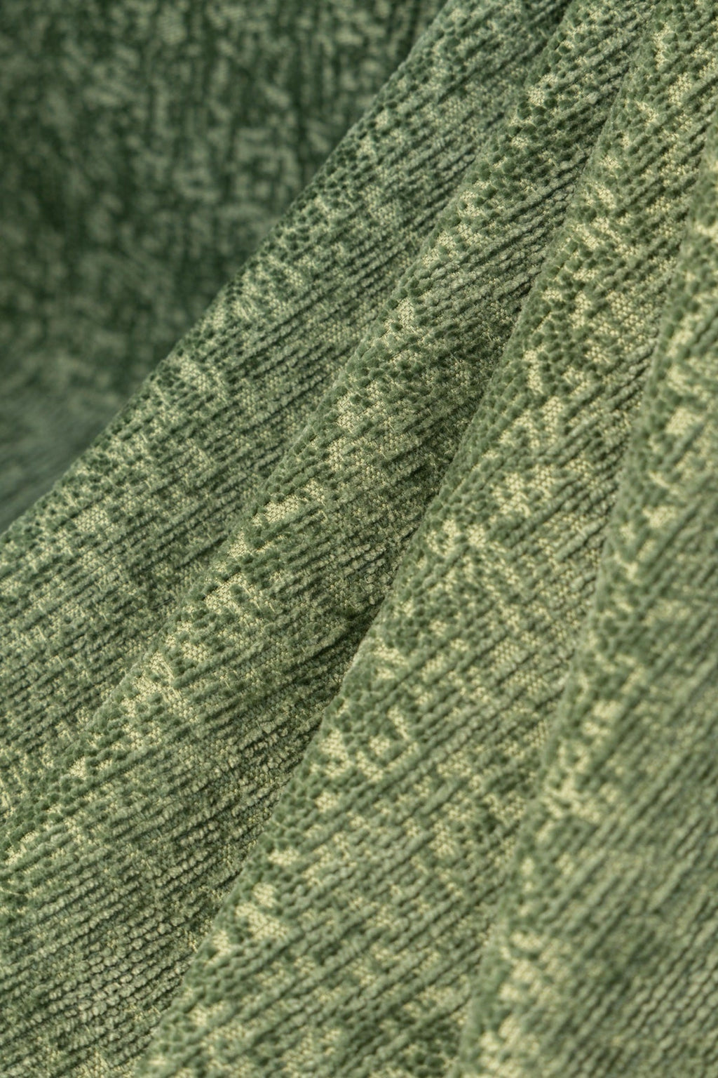 Sofa Decor Solene Textured Chenille Sofa Throw Cover in Sage Green - soft chenille texture detail for soft chenille couch cover in the UK, image 25