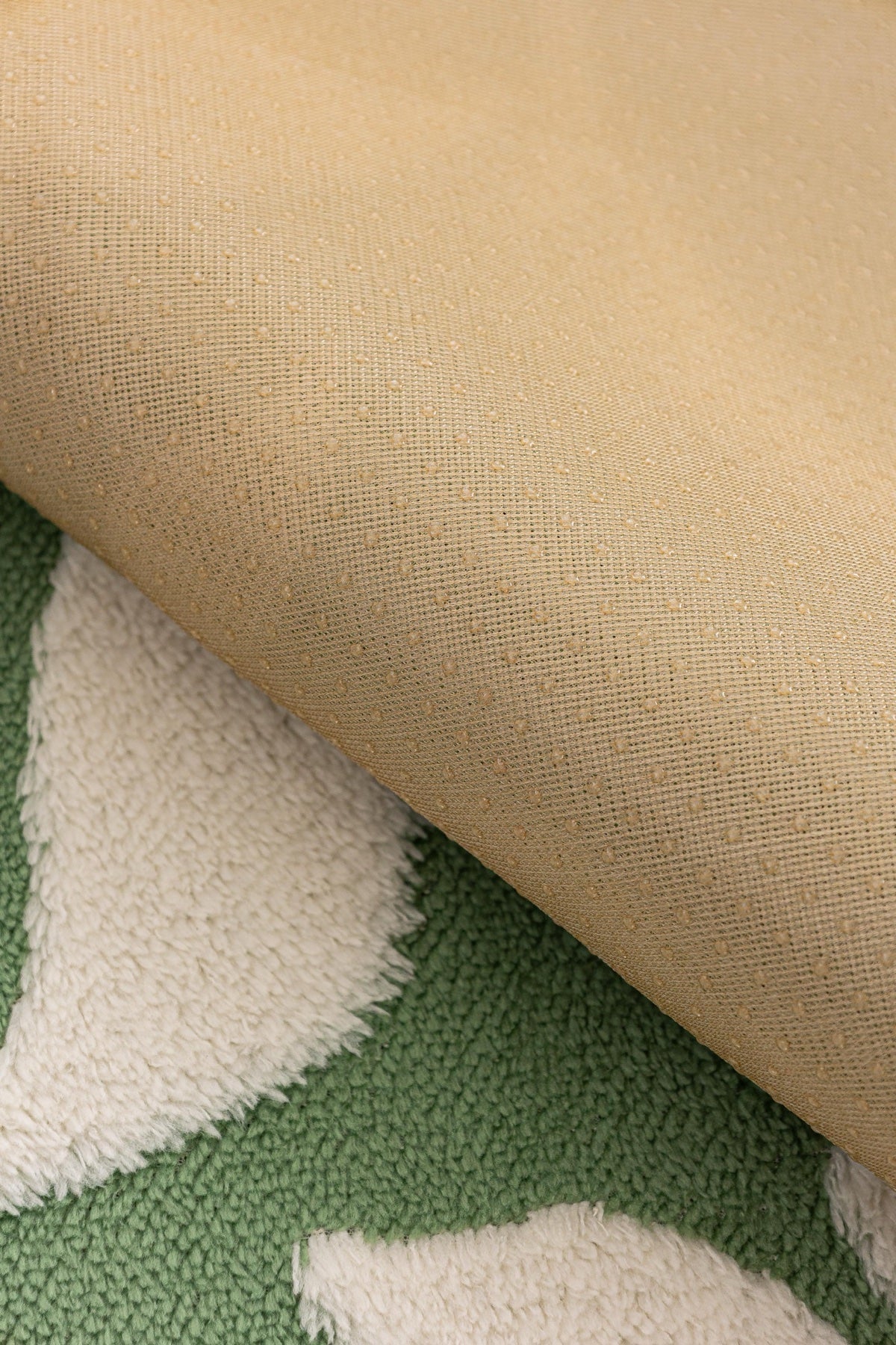 Sofa Decor Willow Quilted Leaf Sofa Seat Cover in Sage Leaf - fabric texture and edge detail for quilted sofa seat covers in the UK