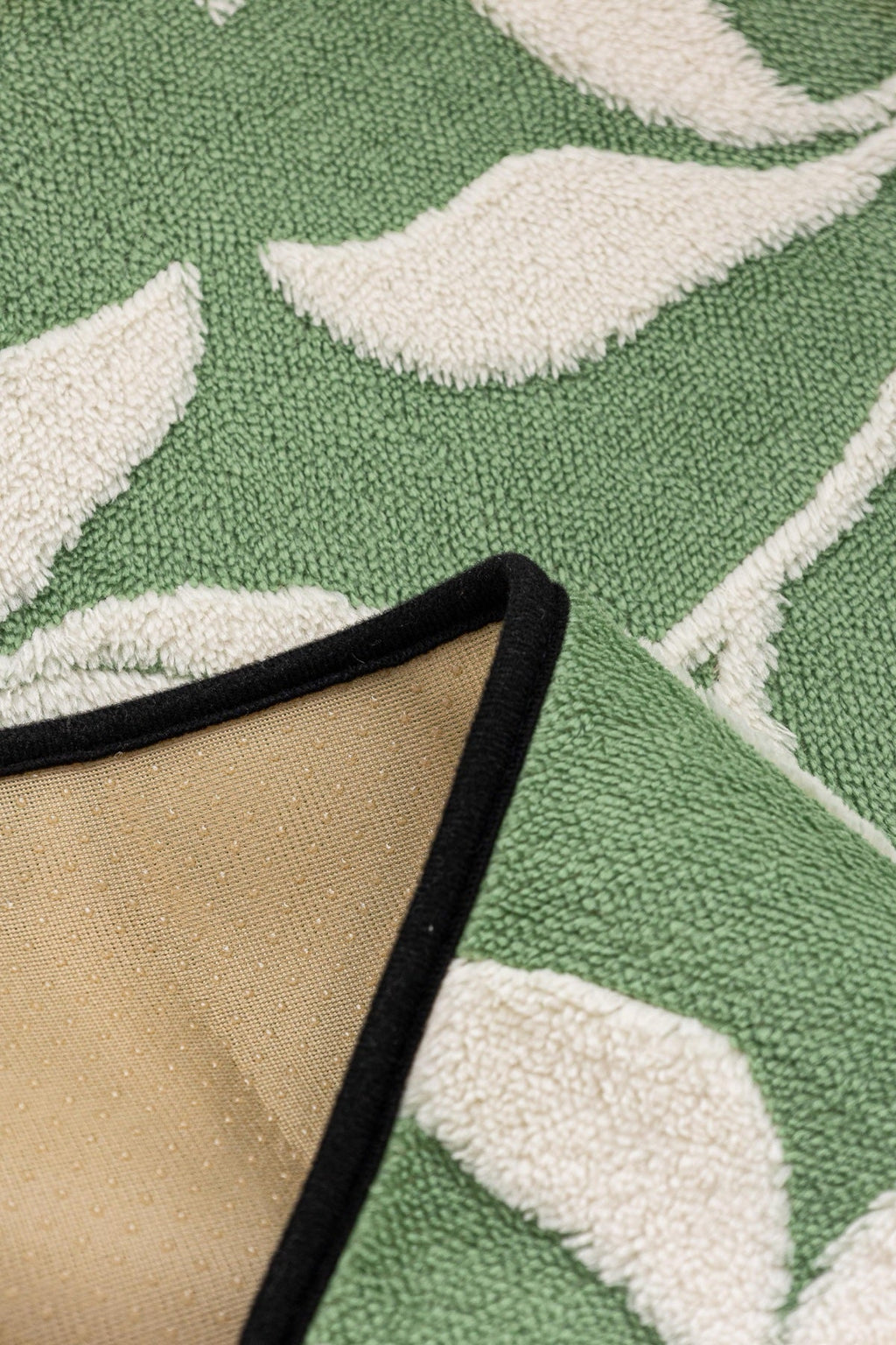 Sofa Decor Willow Quilted Leaf Sofa Seat Cover in Sage Leaf - fabric texture and edge detail for quilted sofa seat covers in the UK